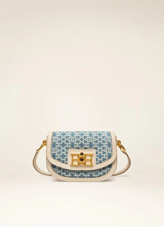 Women Bally Mini And Belt Bags Baily 8211 Organic Cotton Denim Minibag In Blue