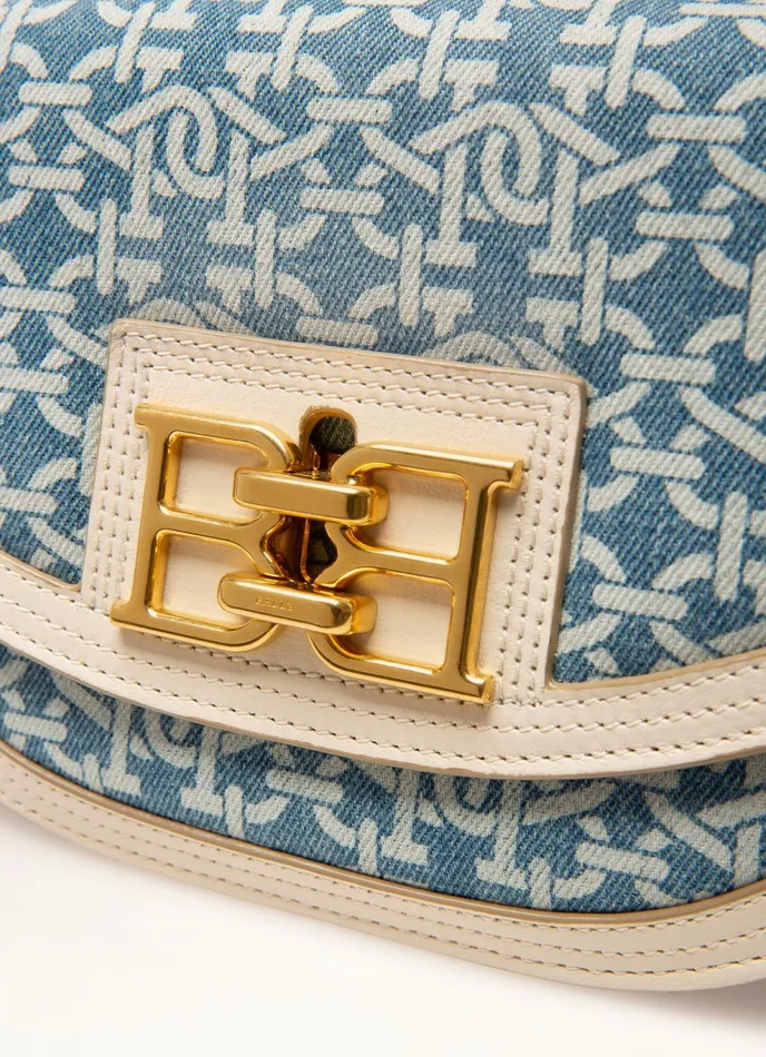 Women Bally Mini And Belt Bags Baily 8211 Organic Cotton Denim Minibag In Blue