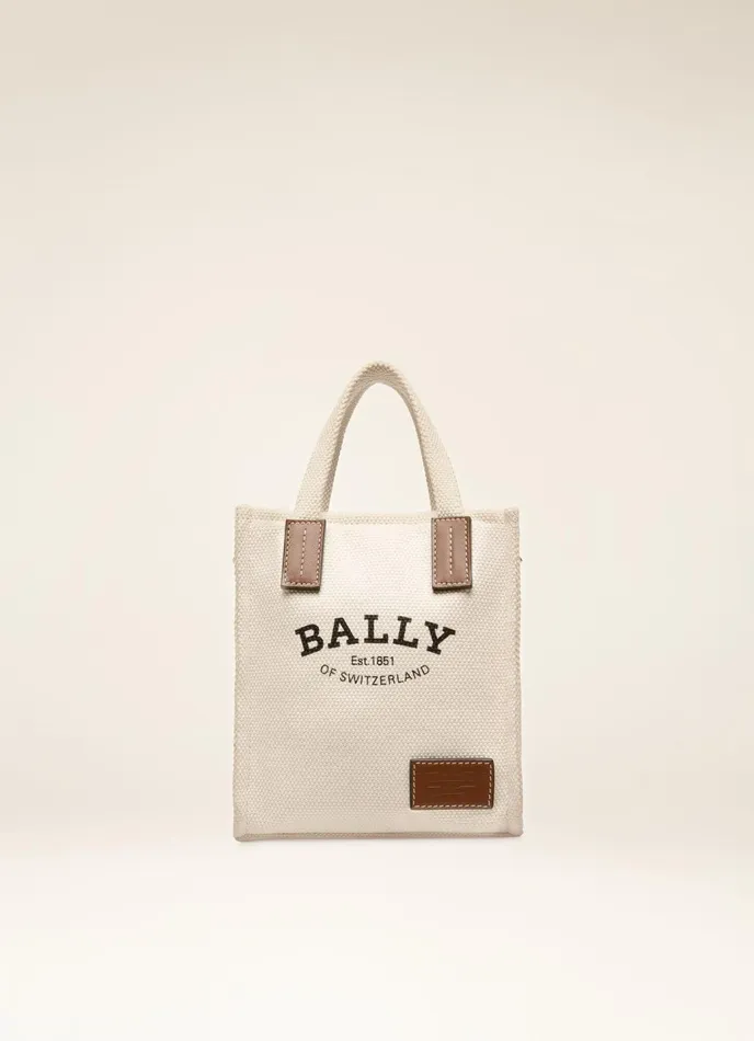 Women Bally Mini And Belt Bags Crystalia XS 8211 Fabric Minibag In Natural