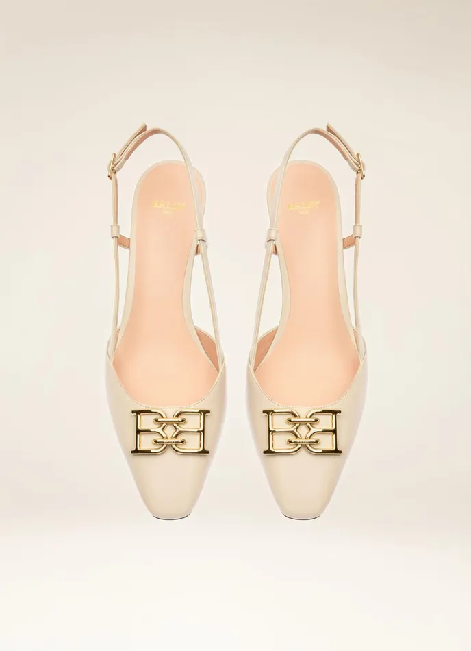 Women Bally Pumps Eva 8211 Leather Pumps In Bone