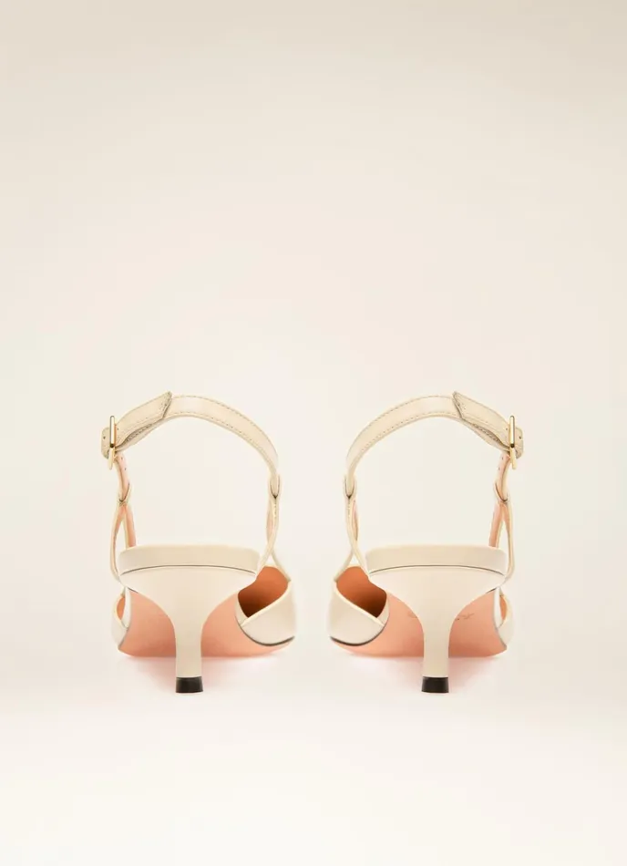 Women Bally Pumps Eva 8211 Leather Pumps In Bone