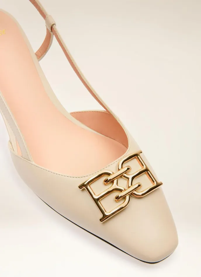 Women Bally Pumps Eva 8211 Leather Pumps In Bone