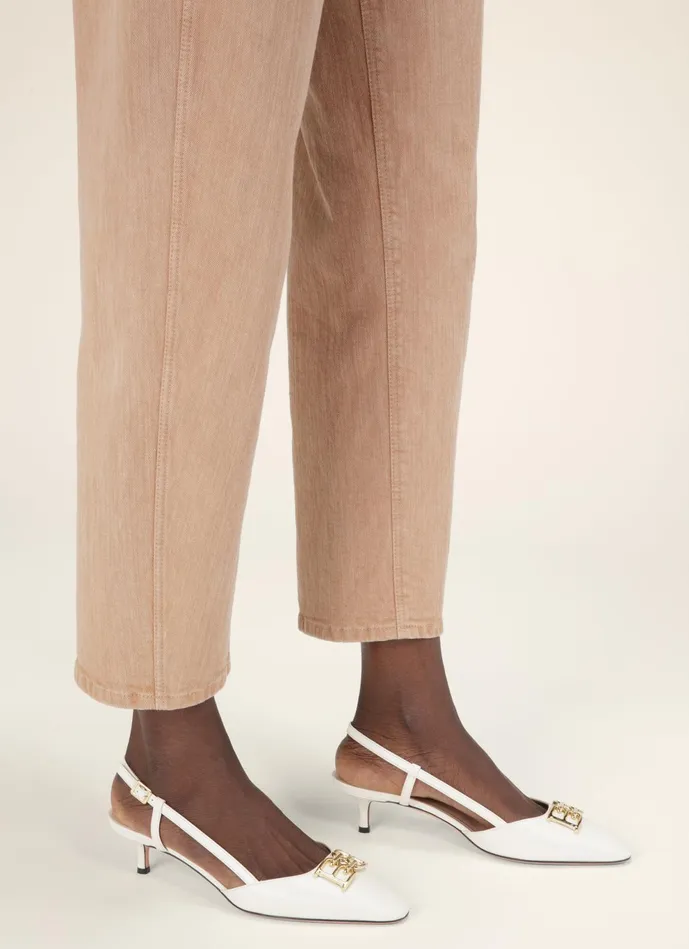 Women Bally Pumps Eva 8211 Leather Pumps In Bone