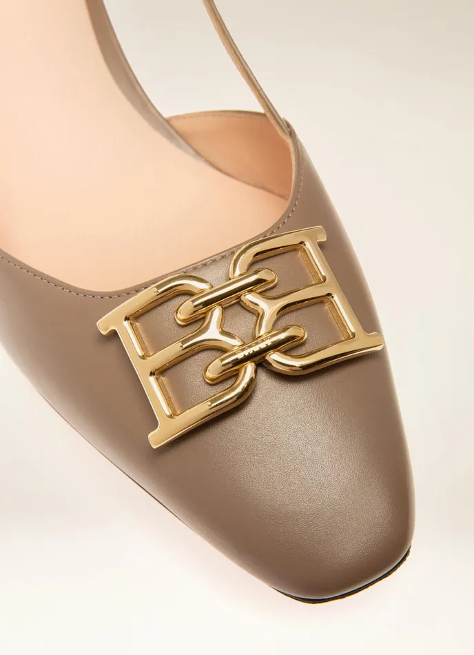 Women Bally Pumps Eva 8211 Leather Pumps In Canapa