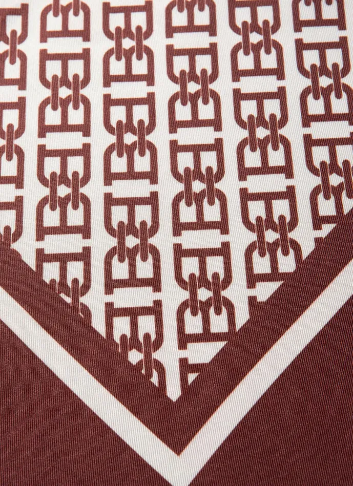 Women Bally Scarves BChain Scarf 8211 Silk Accessory In Heritage Red