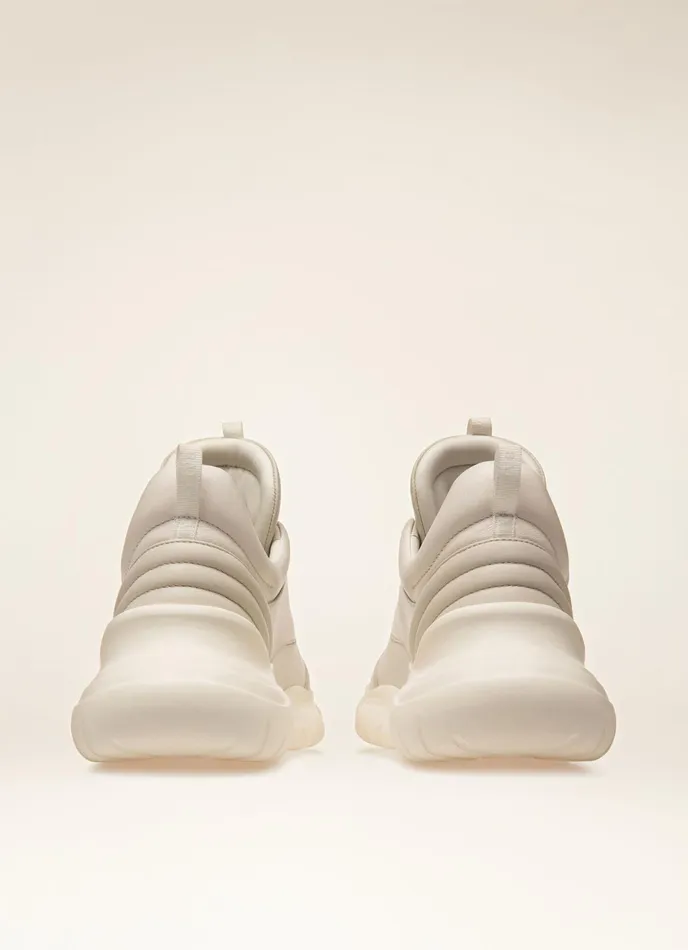 Women Bally Sneakers Claires 8211 Leather Sneakers In Dusty White and White