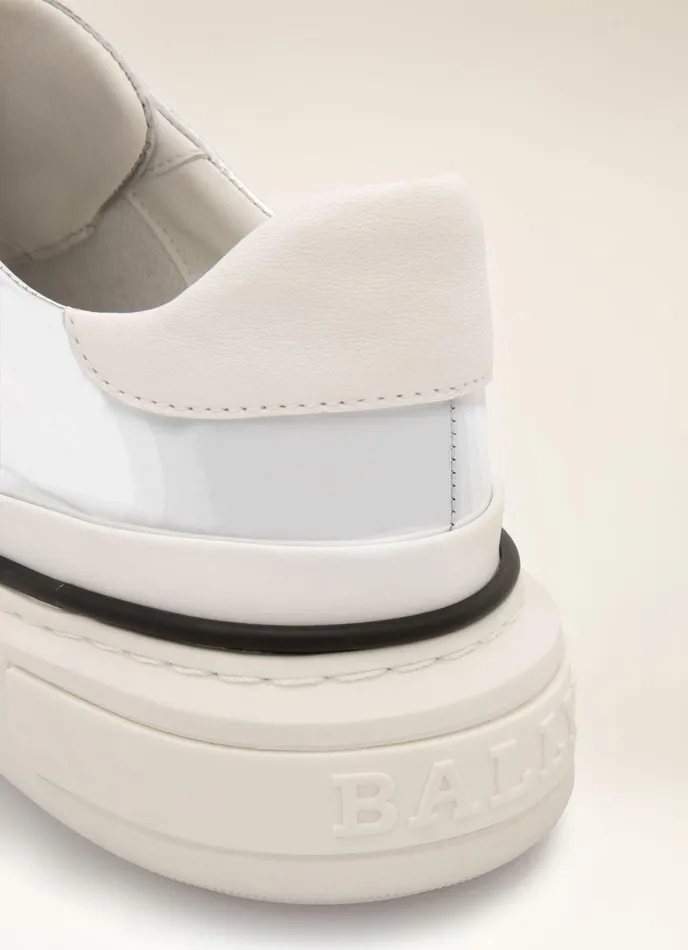 Women Bally Sneakers Maily 8211 Leather Sneakers In Silver