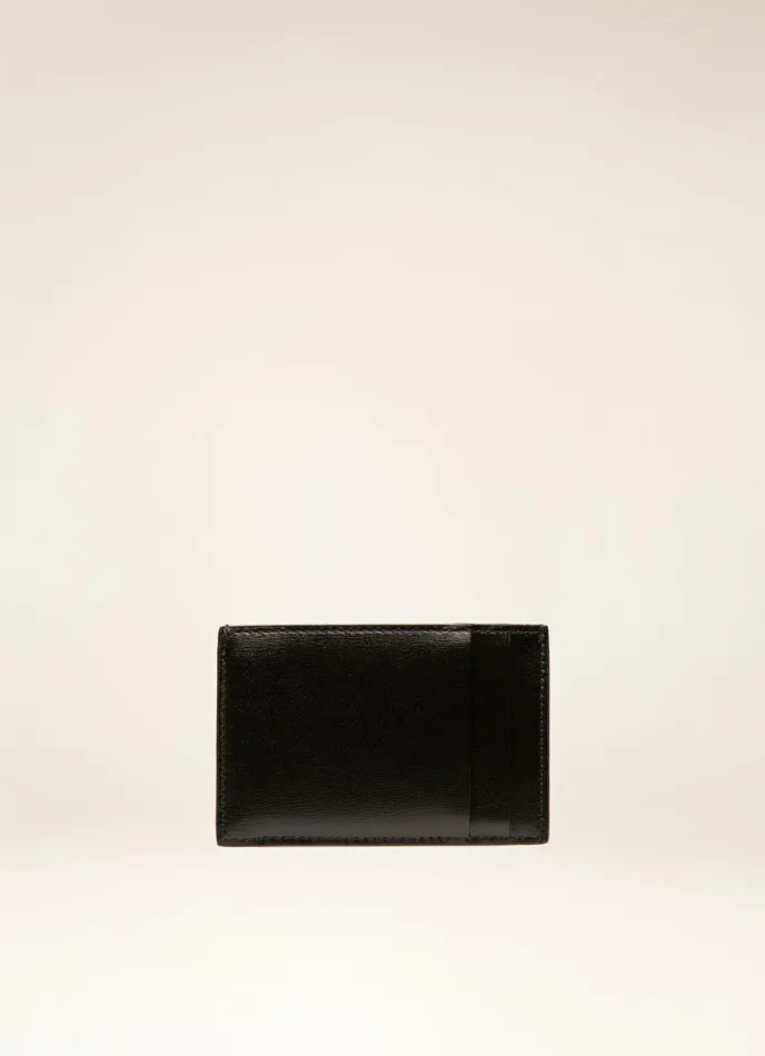 Women Bally Wallets Belky 8211 Leather Card Holder In Black