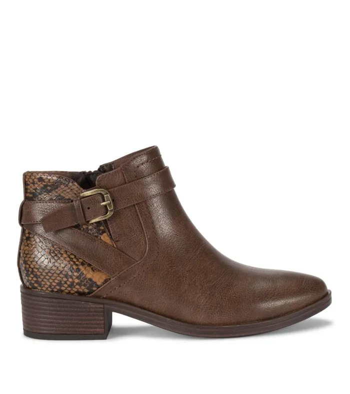Women Baretraps Booties Maci Bootie Dark Brown Snake Women Baretraps Booties Maci Bootie Dark Brown Snake