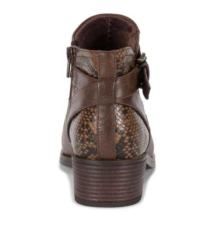 Women Baretraps Booties Maci Bootie Dark Brown Snake Women Baretraps Booties Maci Bootie Dark Brown Snake