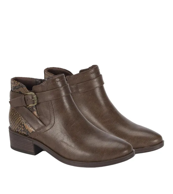 Women Baretraps Booties Maci Bootie Dark Brown Snake Women Baretraps Booties Maci Bootie Dark Brown Snake