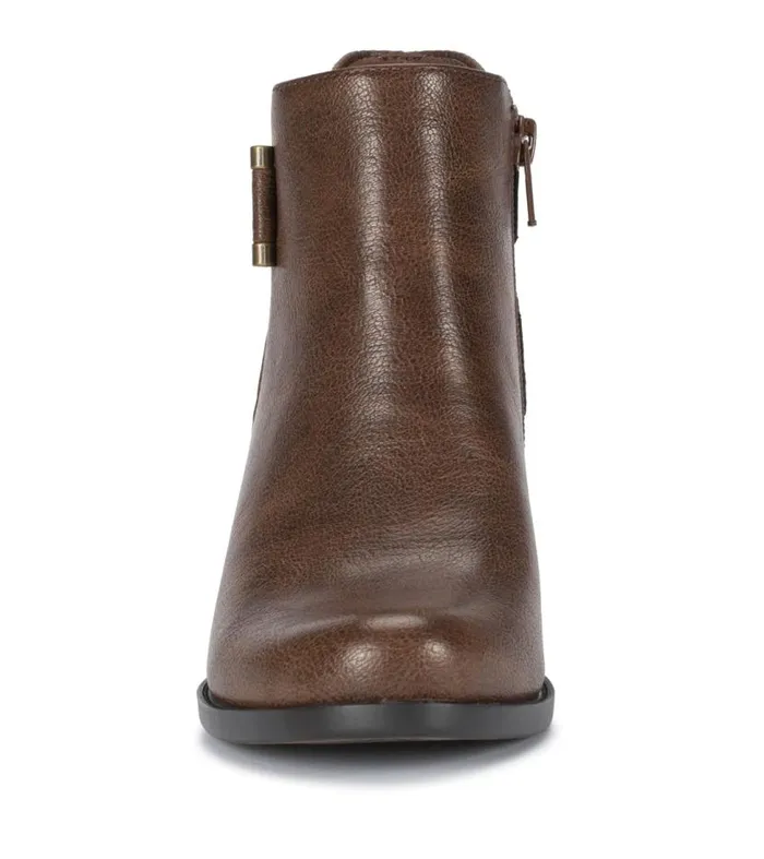 Women Baretraps Booties Reggie Block Heel Bootie Dark Brown Women Baretraps Booties Reggie Block Heel Bootie Dark Brown
