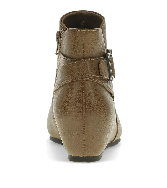 Women Baretraps Booties Serena Wedge Bootie Truffle Women Baretraps Booties Serena Wedge Bootie Truffle