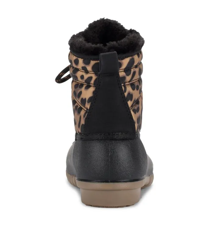 Women Baretraps Cold Weather Boots Flynn Duck Boot Black Leopard Women Baretraps Cold Weather Boots Flynn Duck Boot Black Leopard