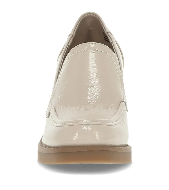 Women Baretraps Dress Shoes Gretel Block Heel Loafer Ivory Women Baretraps Dress Shoes Gretel Block Heel Loafer Ivory