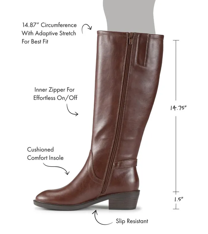 Women Baretraps Knee High Boots Nena Riding Boot Mahogany Women Baretraps Knee High Boots Nena Riding Boot Mahogany
