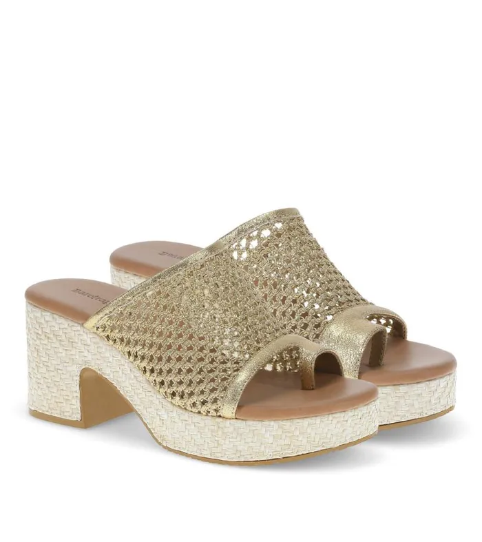 Women Baretraps Slides and Slip On Sandals Michaela Block Heel Sandal Old Gold Women Baretraps Slides and Slip On Sandals Michaela Block Heel Sandal Old Gold