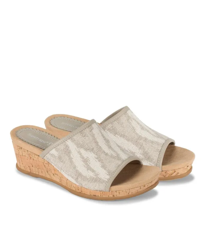 Women Baretraps Wedge Sandals Flossey Wedge Slide Sandal Natural Ikat Women Baretraps Wedge Sandals Flossey Wedge Slide Sandal Natural Ikat