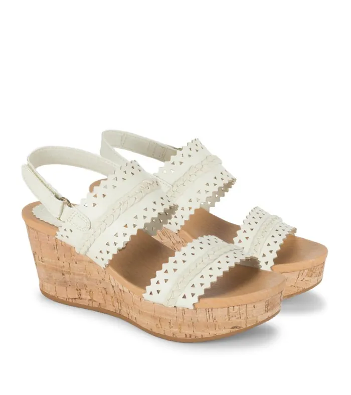 Women Baretraps Wedge Sandals Rene Wedge Sandal Cream Women Baretraps Wedge Sandals Rene Wedge Sandal Cream