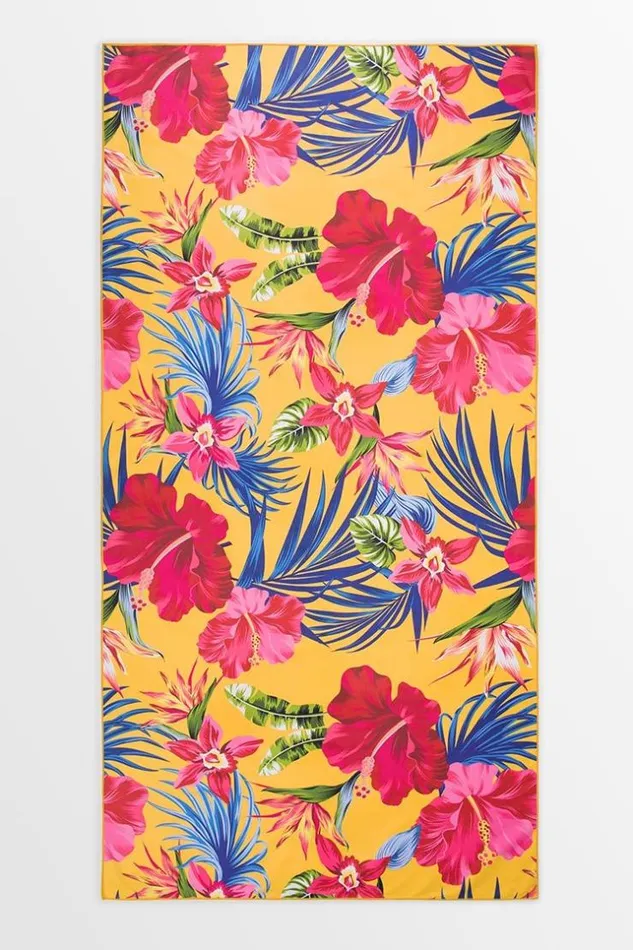 Women Beach Blankets Cupshe Marigold Floral Beach Blanket Multicolor