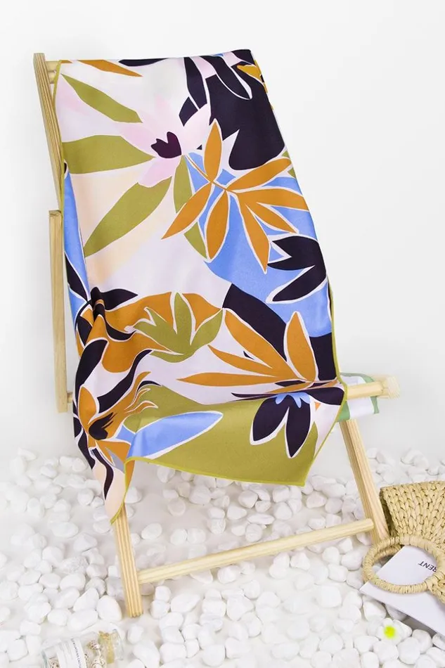Women Beach Blankets Cupshe Tropical Romance Leafy Beach Blanket Multicolor