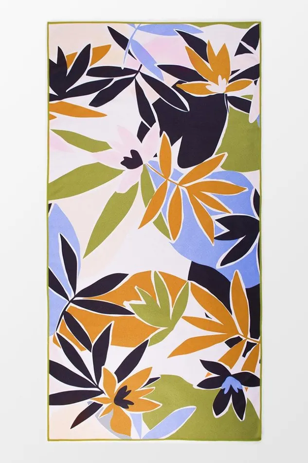 Women Beach Blankets Cupshe Tropical Romance Leafy Beach Blanket Multicolor