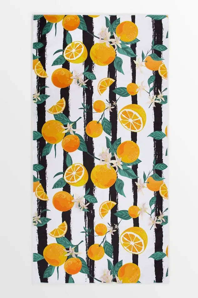 Women Beach Blankets Cupshe Wilshire Orange And Striped Beach Blanket Multicolor