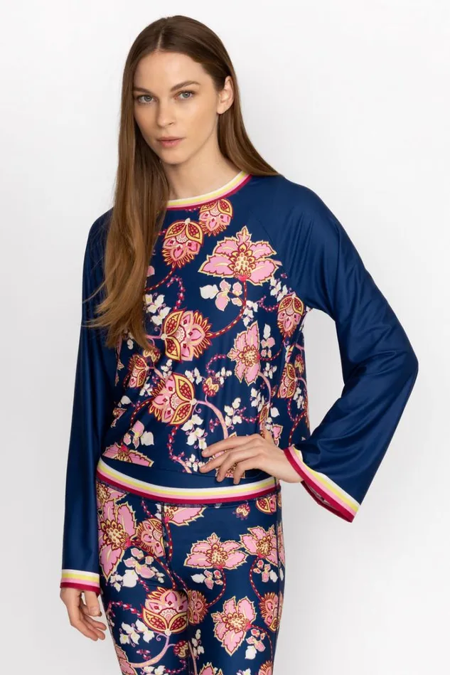 Women Bee Active Kimono Sleeve Swing Tee Montreux Johnny Was Active