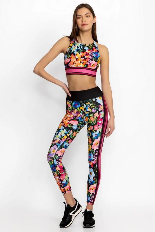 Women Bee Active Legging With Pockets Wild Bloom Johnny Was Bottoms Women Bee Active Legging With Pockets Wild Bloom Johnny Was Bottoms