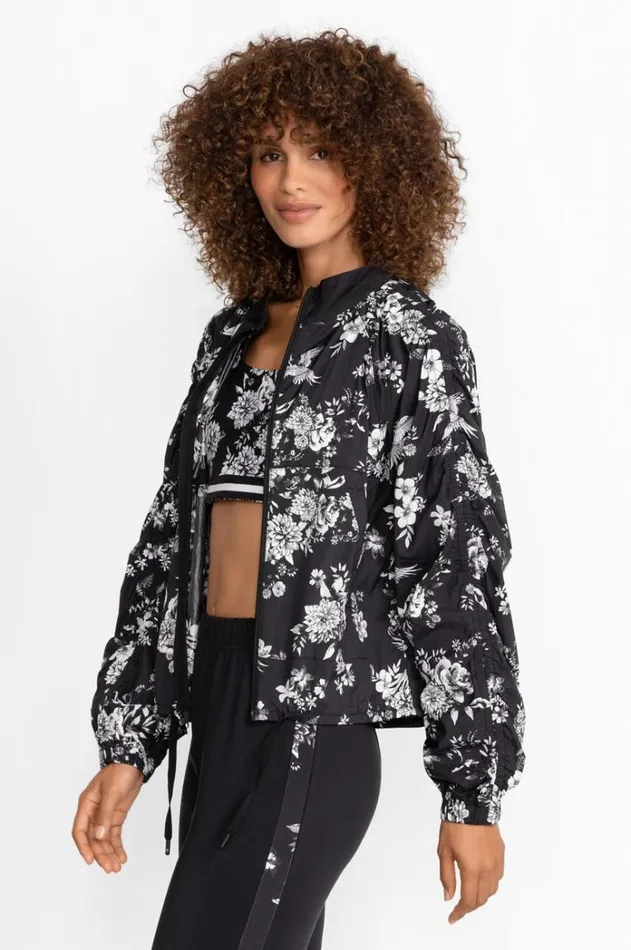 Women Bee Active Ruched Sleeve Parachute Jacket Charcoal Dreamer Johnny Was Active Women Bee Active Ruched Sleeve Parachute Jacket Charcoal Dreamer Johnny Was Active