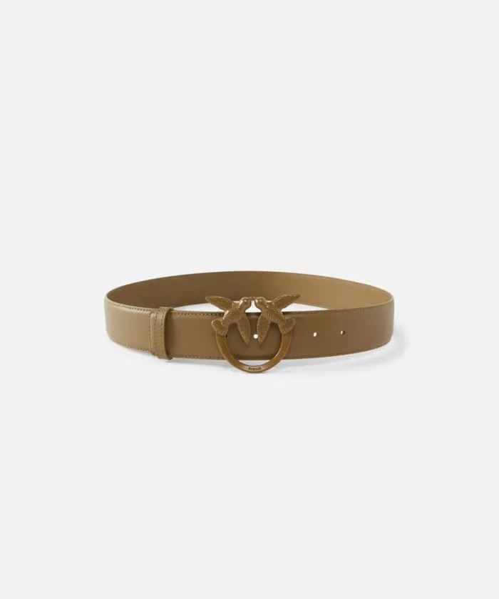 Women Belts Pinko Love Birds High Colourblock Leather Belt 4cm Plantationcolourblock Women Belts Pinko Love Birds High Colourblock Leather Belt 4cm Plantationcolourblock