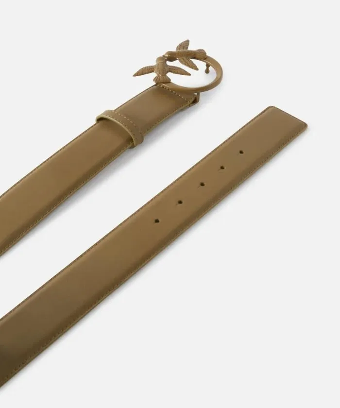 Women Belts Pinko Love Birds High Colourblock Leather Belt 4cm Plantationcolourblock Women Belts Pinko Love Birds High Colourblock Leather Belt 4cm Plantationcolourblock