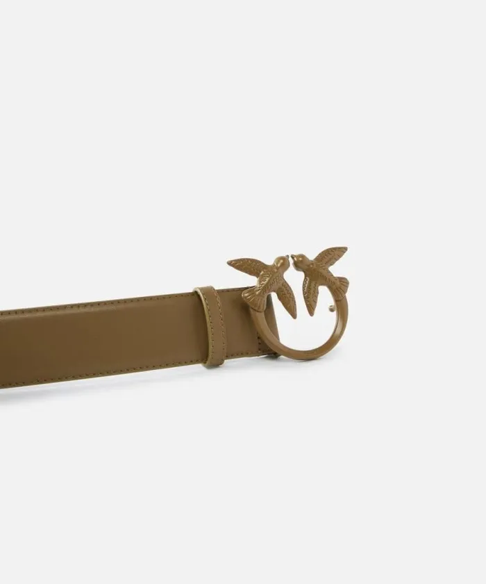 Women Belts Pinko Love Birds High Colourblock Leather Belt 4cm Plantationcolourblock Women Belts Pinko Love Birds High Colourblock Leather Belt 4cm Plantationcolourblock