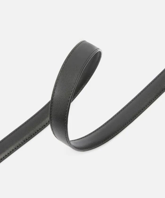 Women Belts Pinko Thin Colourblock Love Birds Leather Belt 2cm Limo Black Block Colour Women Belts Pinko Thin Colourblock Love Birds Leather Belt 2cm Limo Black Block Colour