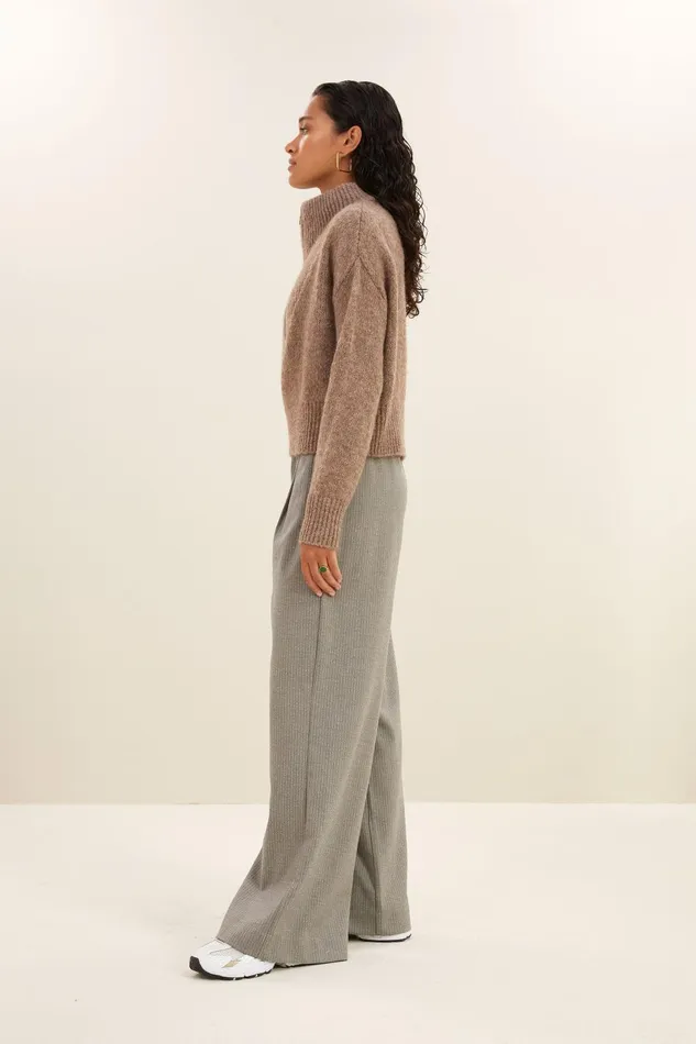 Women Benji Grey Stripe Pants Grey Melee Bybar Trousers