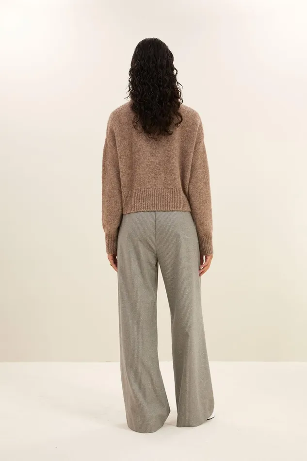 Women Benji Grey Stripe Pants Grey Melee Bybar Trousers