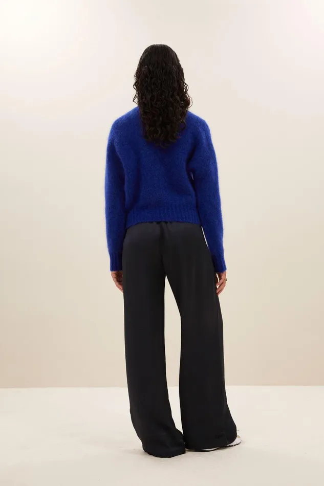 Women Benji Satin Pants Midnight Bybar Trousers