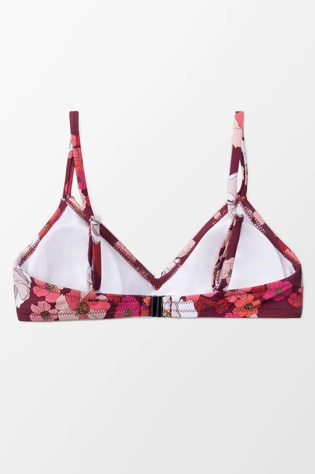 Women Bikini Tops Cupshe Paige Floral Bikini Top Multicolor
