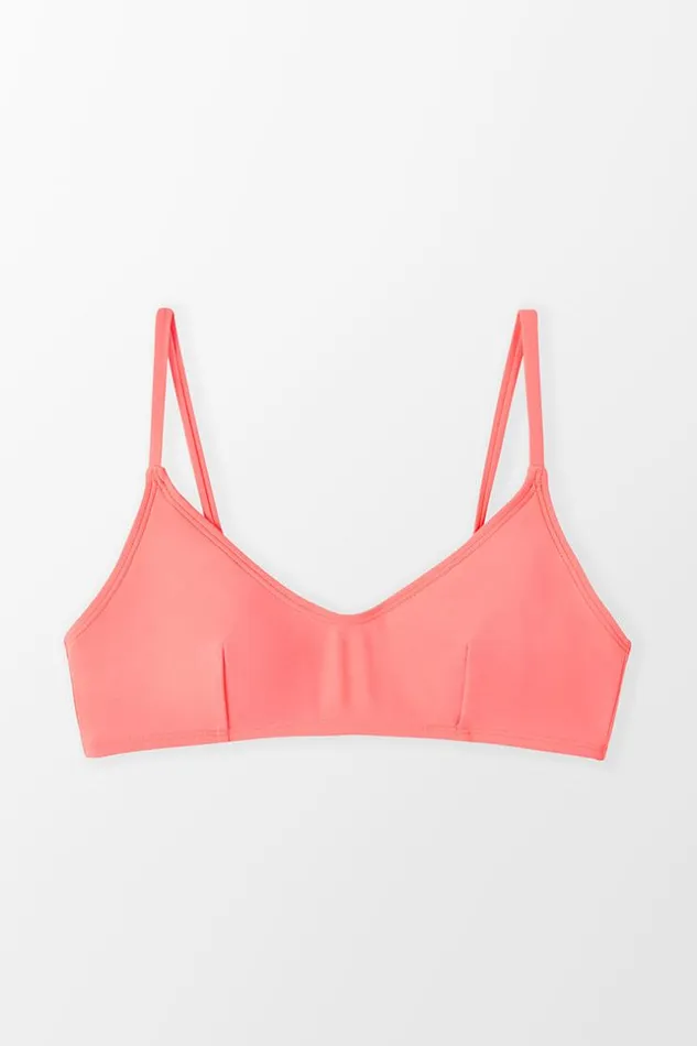 Women Bikini Tops Cupshe Passion Mini Bralette Bikini Top Peach