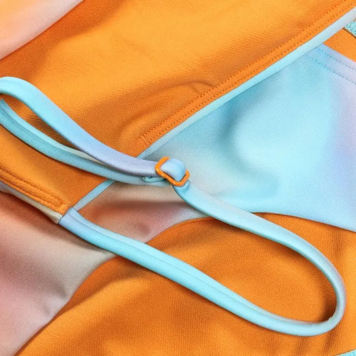 Women Bikinis and Tankinis Speedo Women039s Printed Adjustable Thinstrap Bikini BlueOrange Women Bikinis and Tankinis Speedo Women039s Printed Adjustable Thinstrap Bikini BlueOrange