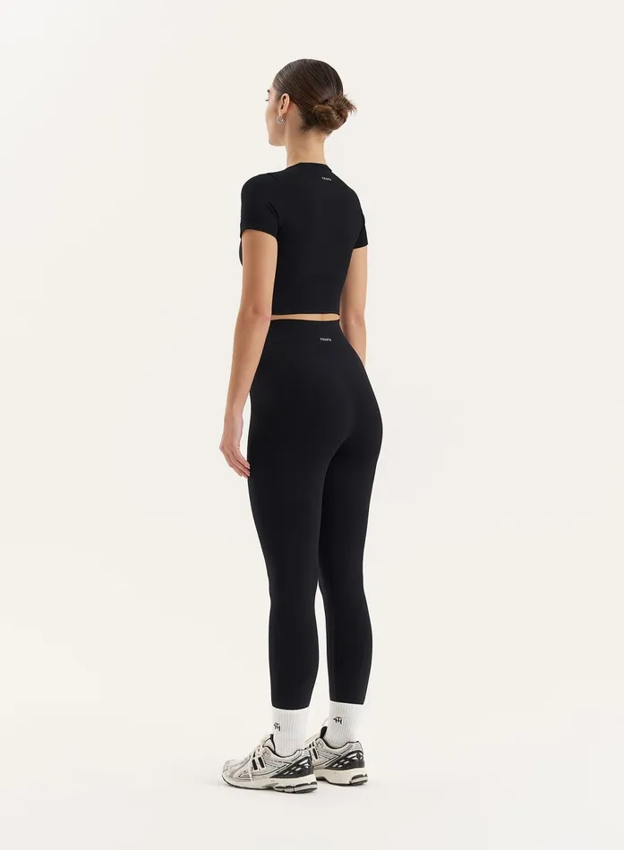 Women Black Sculpting Seamless Gym Leggings Tyler 4th and Reckless Athleisure