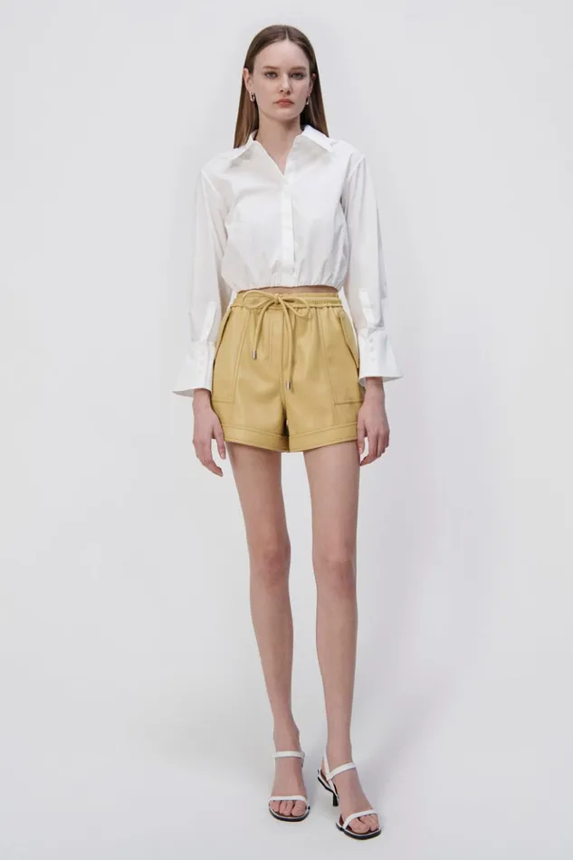 Women Blythe Poplin Top White Jonathan Simkhai Tops and Bodysuits