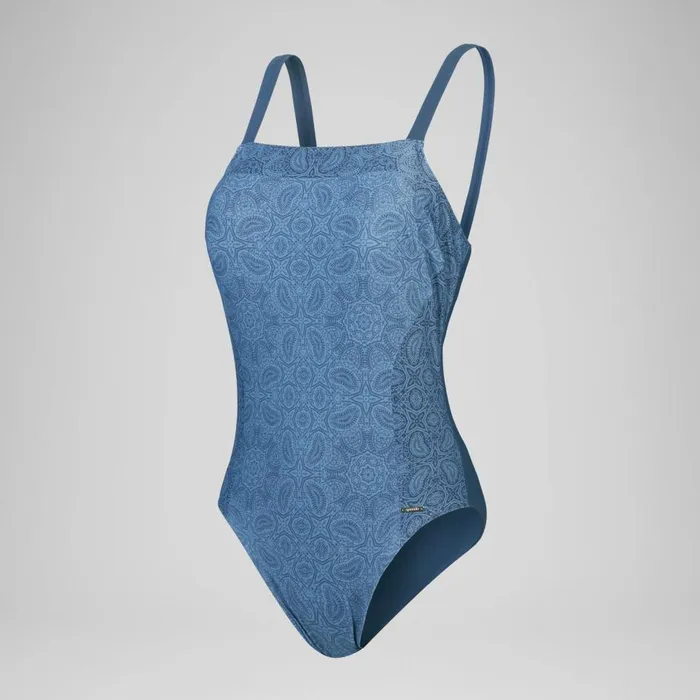Women BodyShaping Speedo Women039s Shaping Printed Square Neck Swimsuit NavyBlue Women BodyShaping Speedo Women039s Shaping Printed Square Neck Swimsuit NavyBlue