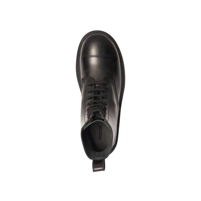 Women Boots and Ankle Boots Balenciaga Strike 20mm Laceup Boot In Black