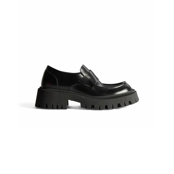 Women Boots and Ankle Boots Balenciaga Tractor Loafer In Black