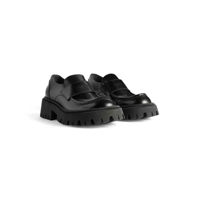 Women Boots and Ankle Boots Balenciaga Tractor Loafer In Black