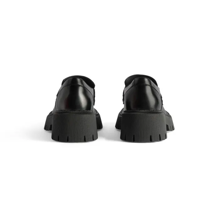 Women Boots and Ankle Boots Balenciaga Tractor Loafer In Black