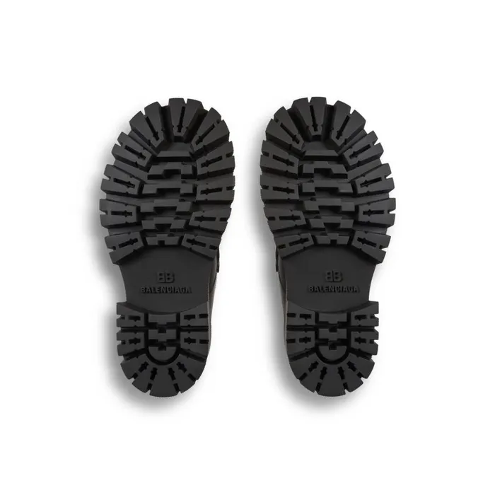 Women Boots and Ankle Boots Balenciaga Tractor Loafer In Black
