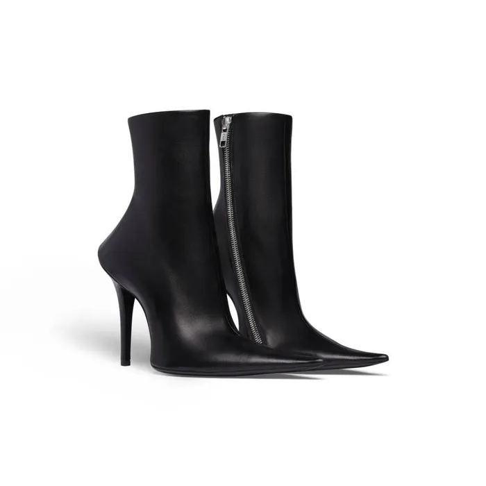 Women Boots and Ankle Boots Balenciaga Witch 110mm Bootie In Black