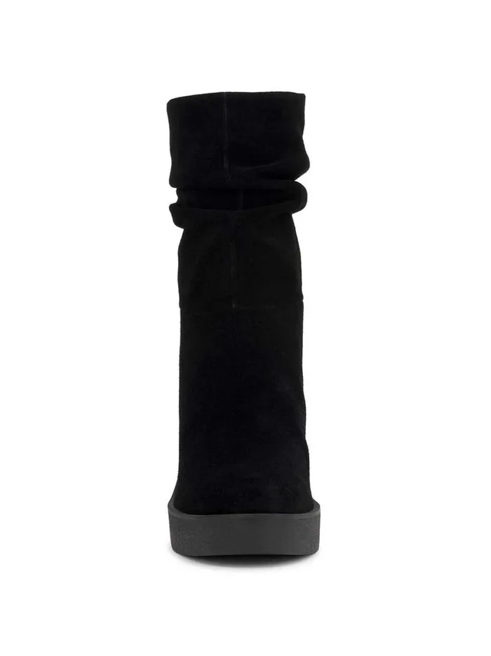Women Boots and Booties Jessica Simpson Mynette Slouch Wedge Bootie In Black